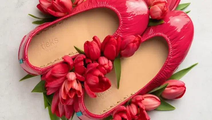 Red Ballet Flats A Bold Twist on Bridal Elegance