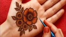 Aesthetic Mehndi Design Front Hand