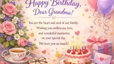 Birthday Message for Grandmother