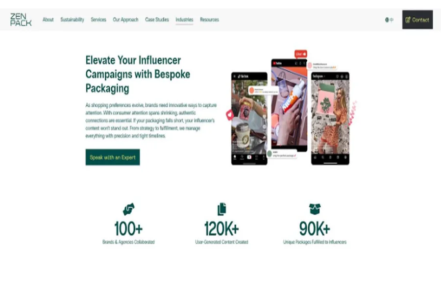 Zenpack custom influencer PR box services